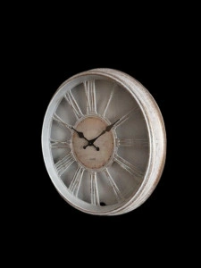 Ceas alb transparent perete cifre 