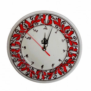 Ceas ceramică Corund pictat manual