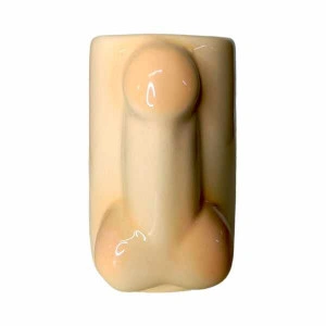 Halbă ceramică cu P
