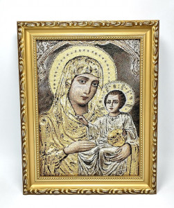 Icoana in Vesmant cu Maica Domnului Ierusalnita