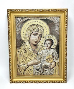 Icoana in Vesmant cu Maica Domnului Ierusalnita