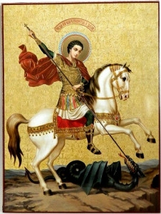 Icoana Sfantul Gheorghe 30x40 cm