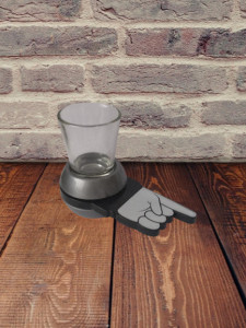 Joc de baut Shot Spinner cu pahar 