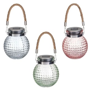 Lampa solară cu mâner din frânghie