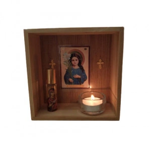 Set religios in cutie de bambus cu mir