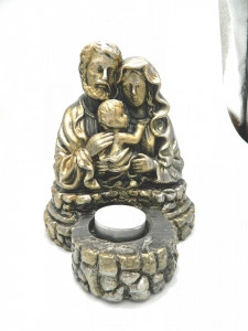 Candela ceramica  Sfanta familie