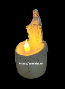 Candela electrica din rasina Maica Domnului