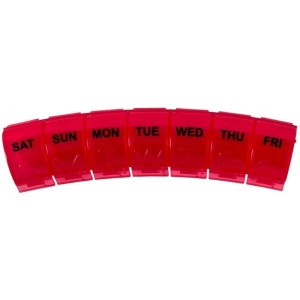Cutie Pastile Organizare pentru 7 Zile 15x4cm