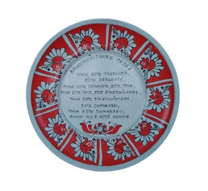 Farfurie Binecuvânatarea Casei ceramică de Corund