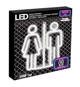 Lampa LED Neon Alb Semn Toalet