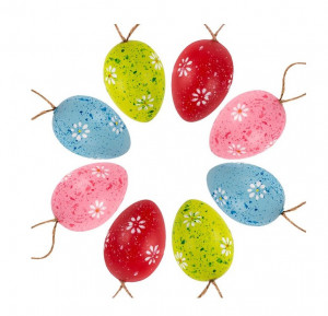 Oua Decorative de Paste cu Flori
