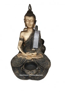 Suport Lumanare Buddha cu Strasuri