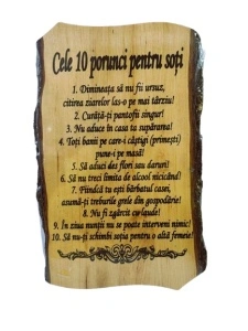Aplica de perete Cele 10 porunci pentru soti