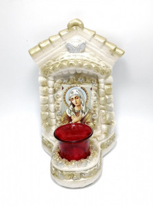 Candela ceramica tip troita Maica Domnului Umilenie