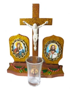 Candela cruce Rastignirea din lemn masiv