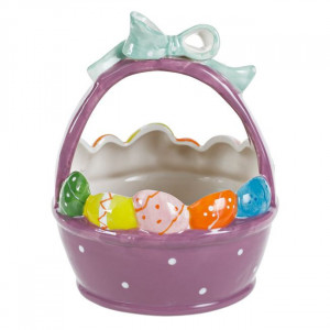 Cos Decorativ Ceramic de Paste Lila