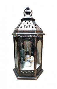 Felinar decorativ Mos si lumanare led