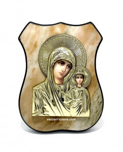 Icoana aurie Maica Domnului Kazanskaia