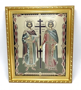 Icoana Sfintii Constantin si Elena in rama