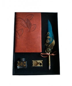 Set Pana de scris cu agenda Vintage