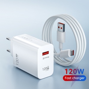 Skyseido 120W fast charger side angle with cable