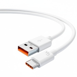 66W 6A Type-C Fast Charging Cable – 1 m / 2 m (Black or White)