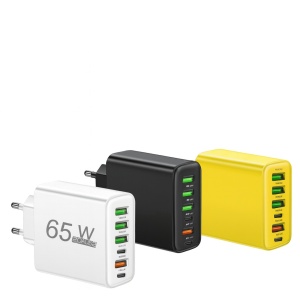 Multi-Interface 3.1 A Travel Charger – 2 USB-C PD + 4 USB Ports