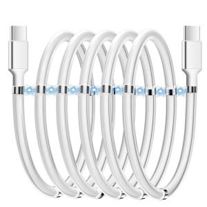 3.3 ft auto-retracting cable retracting neatly after use