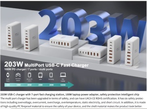 "High-performance desktop fast charging station for USB-C devices"