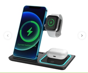 X455 Foldable 3-in-1 15W Wireless Charger – Desk & Travel