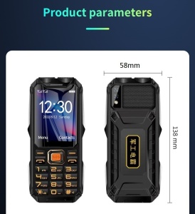 Rugged Dual Sim Phone Suitable for Seniors, 4G, Micro SD, Flashlight, Bluetooth, Camera, SOS Button, 16800 mAh Battery Suitable as Power Bank - Img 5