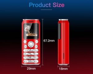 Rear view showing 0.3MP camera on Super Mini K8 phone