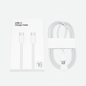 Durable nylon-braided 60 W USB-C cable for iPhone 15 and iPhone 16