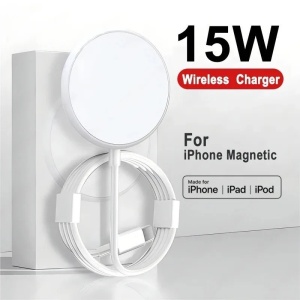 Slim 0.7 cm aluminum wireless charger with kickstand