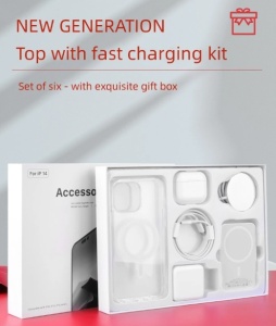10,000 mAh power bank with magnetic wireless charger and PD adapter