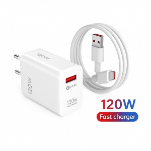 120W Fast Charger 3.0 with USB-C Cable – Phone Charger