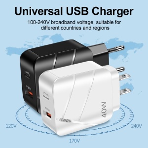 Modern USB wall adapter for smartphones and digital devices