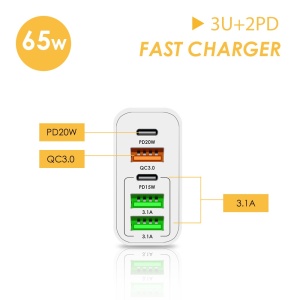 Charger with foldable/practical plug if applicable