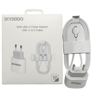 35W Braided Charger & Cable Set – Fast iPhone 15-17 Charging