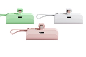 Mini Capsule Power Bank 5,000 mAh – Ultra-Portable Pocket Size