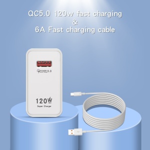 "Single-port charger with internal smart protection"