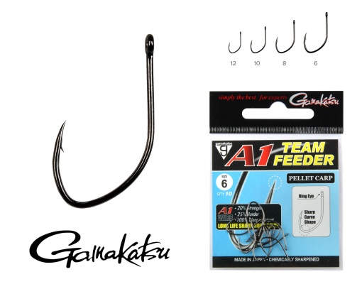 Carlige Method Feeder Gamakatsu A1 Team Feeder Pelet 10buc