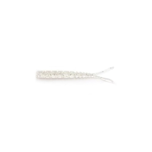 Vierme Mustad Aji Micro Pilo Clear Rainbow Glitter 5cm 15+1buc