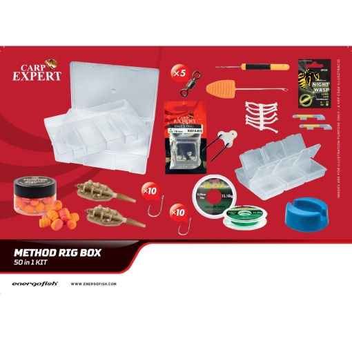 Cutie Method Feeder 50 de Accesorii Pentru Monturi CXP
