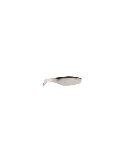 Shad Manns Alb Sidef Spate Negru PBB 6cm 10buc