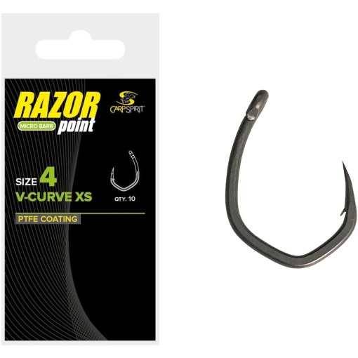 Carlige Crap Carp Spirit V Curve XS Micro Barb