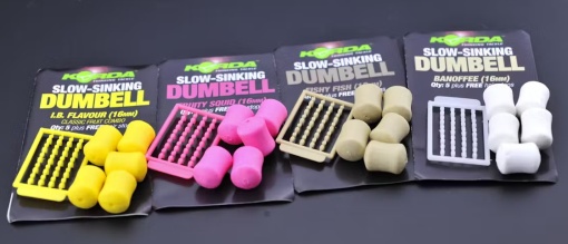 Dumbell Artificial Slow Sinking Korda 8mm 10buc cu Opritoare