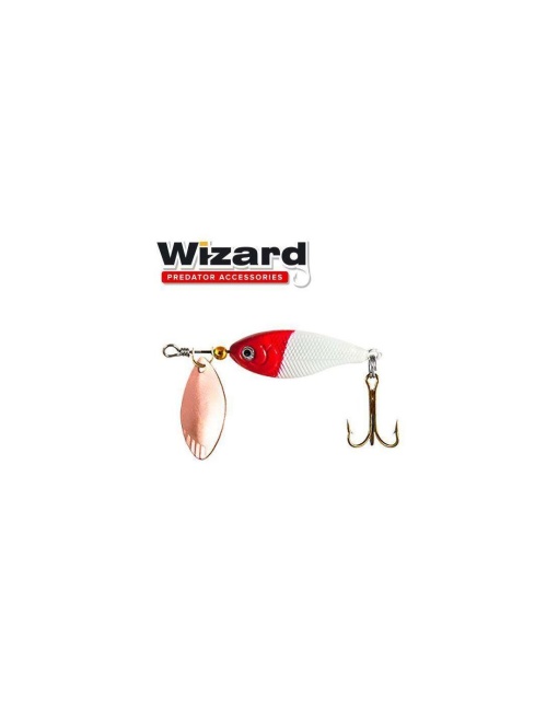 SpinnerTail Wizard Chub Spinner Alb-Rosu 4cm 8g