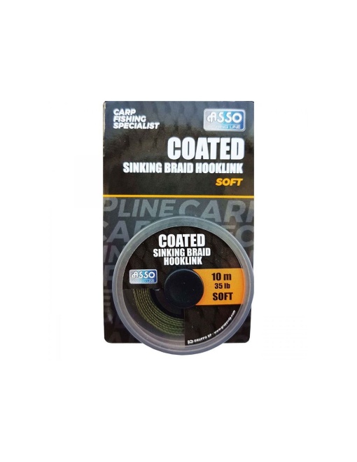 Fir Forfac Asso Coated Soft Sinking Braid Hooklink 15lb 10m