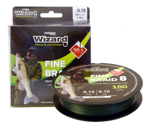 Fir Textil Wizard Fine Braid 8 Dark Green 150m